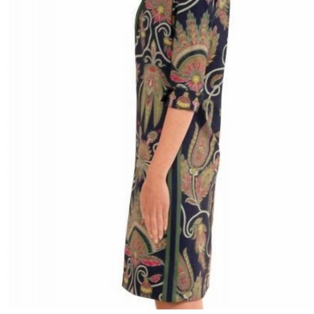 Gretchen Scott Designs Navy Paisley Dress - Picture 2 of 10